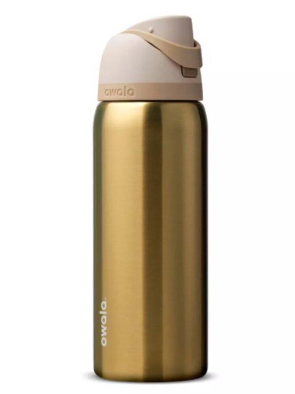 Special Edition Holiday Owala 32oz FreeSip Water Bottle - gold absolute sleigh